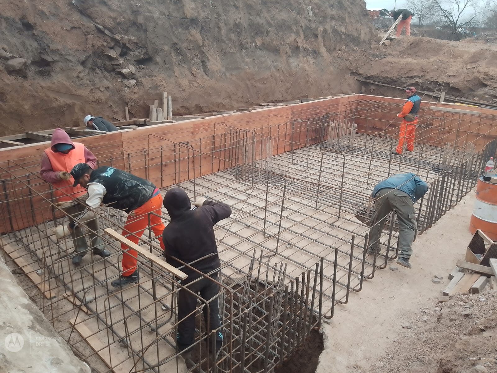 Armado de estructura de hormigón