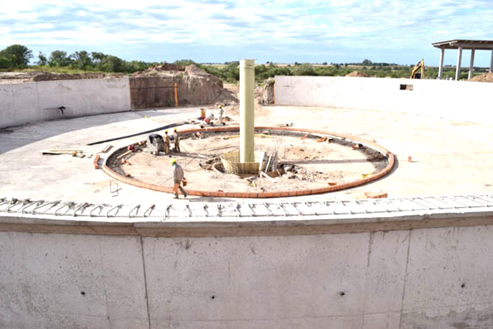 Obra civil para saneamiento